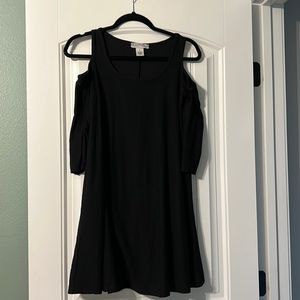 Plant Gold cold shouldered mini dress